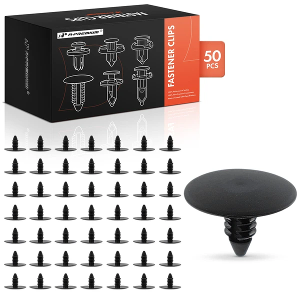 2005-2010 Jeep Grand Cherokee 50 Pcs Nylon Black Trim Panel Retainer A-Premium APRCF062