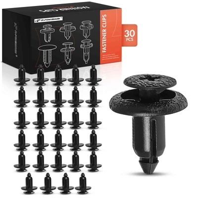 30 Pcs 6mm Nylon Spread Rivets Retainer Mounting Clips Screw-Type