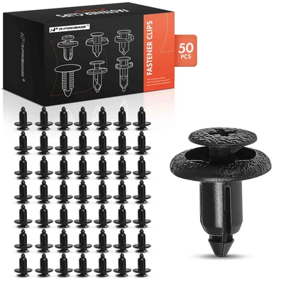 50 Pcs 6mm Nylon Spread Rivets Retainer Mounting Clips Screw-Type