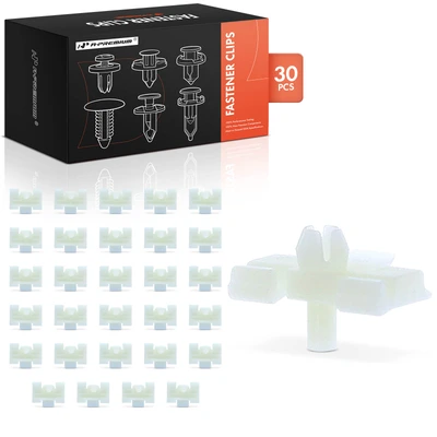 30 Pcs 6.8mm Nylon Lower Ledge Moulding Retainer Clip