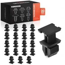 20 Pcs 7x8mm Nylon Push Type Body Panel Retainer Clips