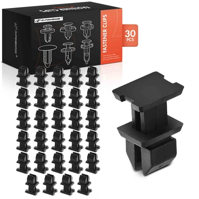 30 Pcs 7x8mm Nylon Push Type Body Panel Retainer Clips