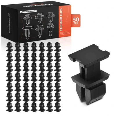 50 Pcs 7x8mm Nylon Push Type Body Panel Retainer Clips