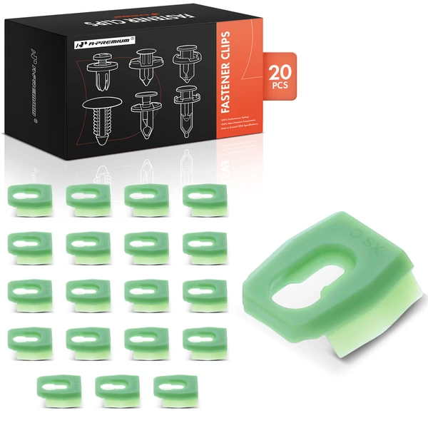 20 Pcs Nylon Green Quarter Belt & Wheel Opening Molding Retainer Clip A-Premium APRCF084