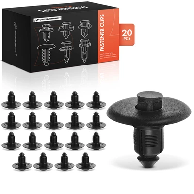 20 Pcs 9mm Nylon Cowl Retainer Fastener Push-Type