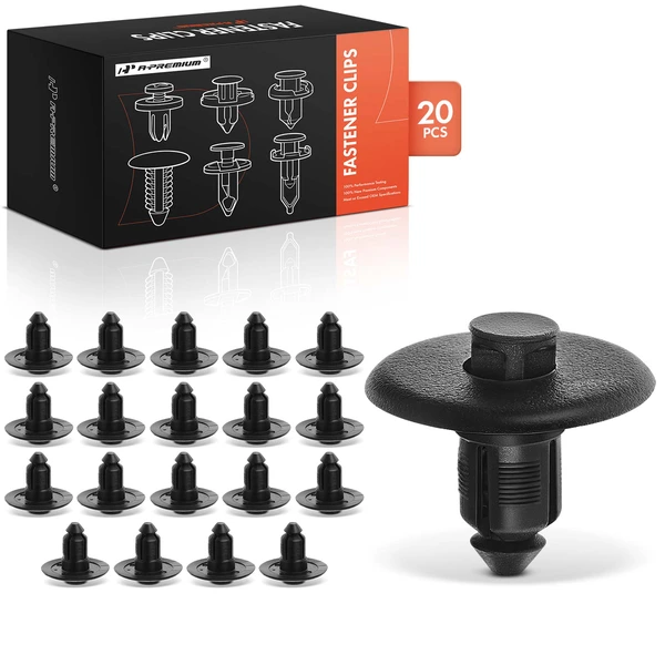 2001-2003 Oldsmobile Aurora 20 Pcs 9mm Nylon Black Cowl Retainer Clip A-Premium APRCF087