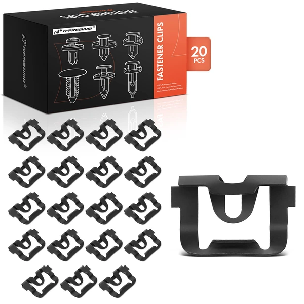 20 Pcs Metal Black Window Reveal Molding Clip A-Premium APRCF093