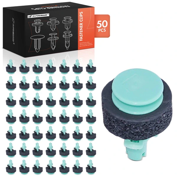 2001-2003 Oldsmobile Aurora 50 Pcs 8mm Nylon Green Push Type Retainer Clip A-Premium APRCF098