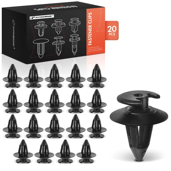 20 Pcs Nylon Black Trim Panel Retainer A-Premium APRCF108