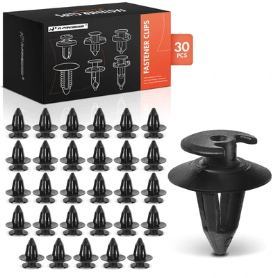 30 Pcs 9mm Nylon Trim Panel Retainer Double Head Clip