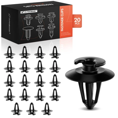 20 Pcs 9mm Nylon Door Panel Trim Retainer Clip Double Head
