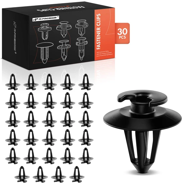 30 Pcs Nylon Black Door Trim Panel A-Premium APRCF131