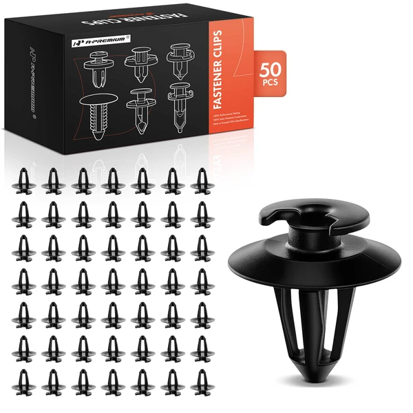 50 Pcs Nylon Black Door Trim Panel A-Premium APRCF132