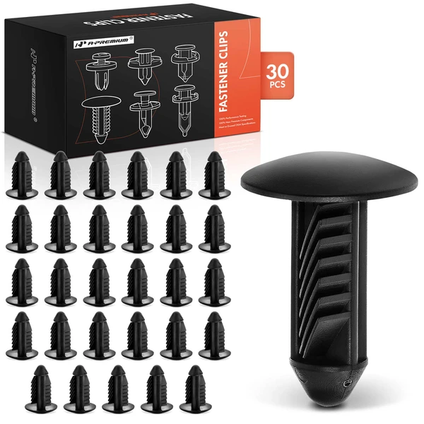 2004-2005 Pontiac Bonneville 30 Pcs Nylon Black Bumper Fascia Retainer Clip A-Premium APRCF134
