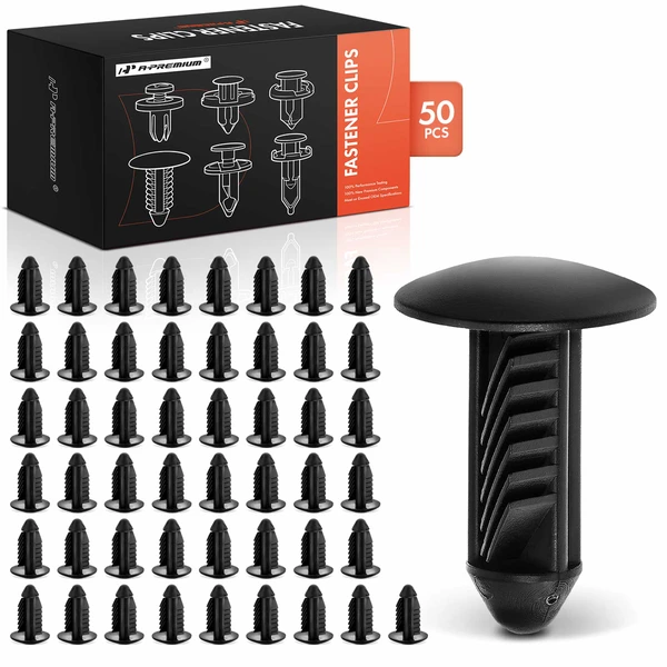 2004-2009 Cadillac SRX 50 Pcs Nylon Black Bumper Fascia Retainer Clip A-Premium APRCF135
