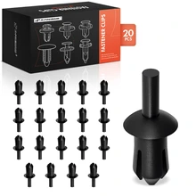 1994-2012 Mercedes-Benz SL600 20 Pcs 8mm Nylon Black Trunk Trim Retainer Clip A-Premium APRCF142