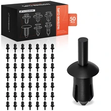 1994-2012 Mercedes-Benz SL600 50 Pcs 8mm Nylon Black Trunk Trim Retainer Clip A-Premium APRCF144