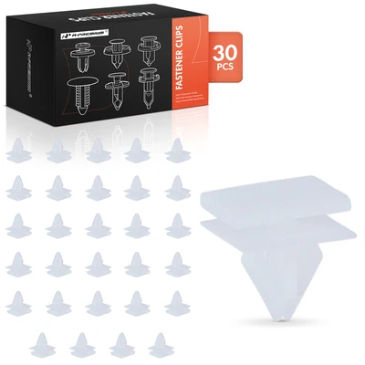 30 Pcs 11mm Nylon Rocker Panel Moulding Retainer Clips