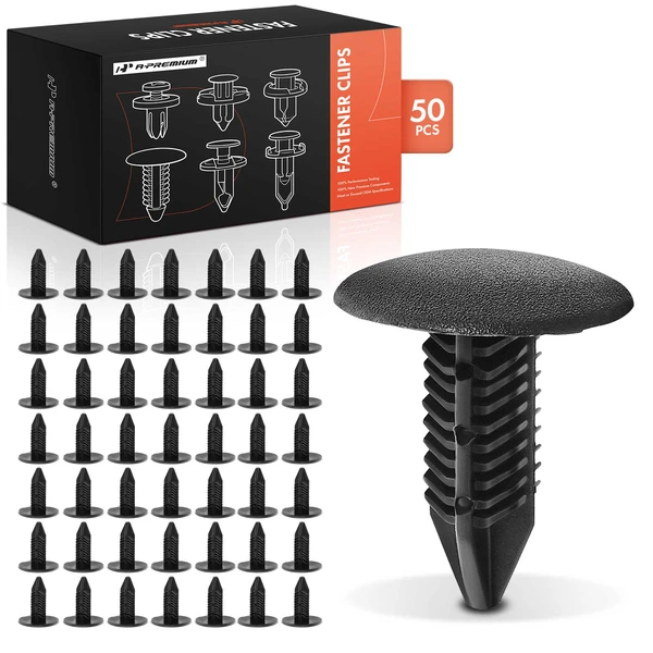 2015-2020 Acura TLX 50 Pcs Nylon Black Trunk Garnish Retainer A-Premium APRCF162