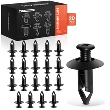 2000 Nissan Frontier 20 Pcs 8mm Nylon Black Push Type Retainer Clip A-Premium APRCF181