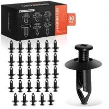 2000 Nissan Frontier 30 Pcs 8mm Nylon Black Push Type Retainer Clip A-Premium APRCF182