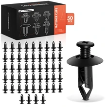 2000 Nissan Frontier 50 Pcs 8mm Nylon Black Push Type Retainer Clip A-Premium APRCF183