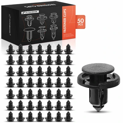 50 Pcs 8mm Nylon Bumper Engine Cover Wheel Well Liner Clip