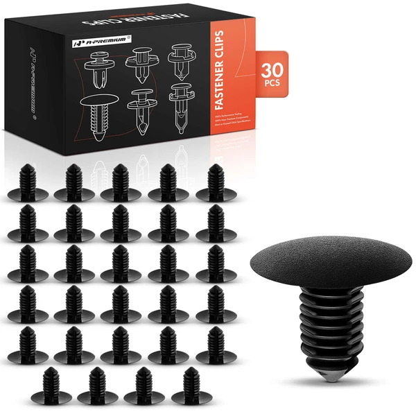 2000-2004 Oldsmobile Silhouette 30 Pcs Nylon Black Engine Compartment & Front End Retainer A-Premium APRCF206