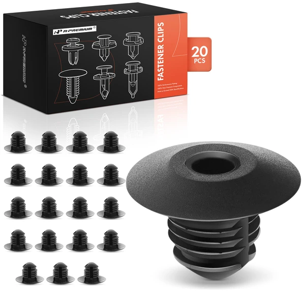 2005-2010 Dodge Ram 2500 20 Pcs Nylon Black Bumper Fascia Retainer Clip A-Premium APRCF208