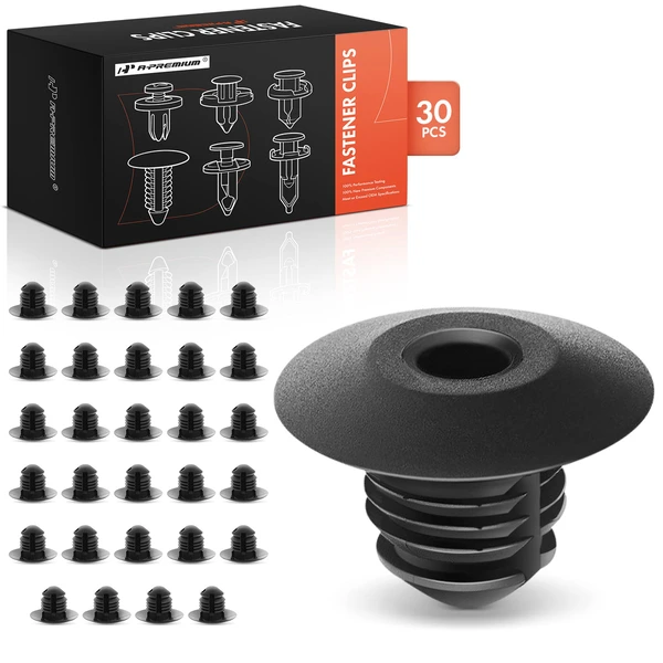 2005-2010 Dodge Ram 2500 30 Pcs Nylon Black Bumper Fascia Retainer Clip A-Premium APRCF209