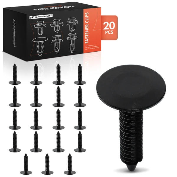 2002-2005 Mercury Mountaineer 20 Pcs Nylon Black Fender Liner & Mud Flap Retainer A-Premium APRCF214