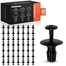 2000-2006 BMW X5 50 Pcs 7mm Nylon Black Cowl Vent Retainer A-Premium APRCF231