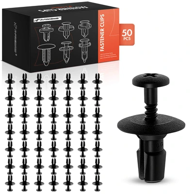 50 Pcs 7mm Bumper Grille Expanding Rivet Grill Clip Fastener