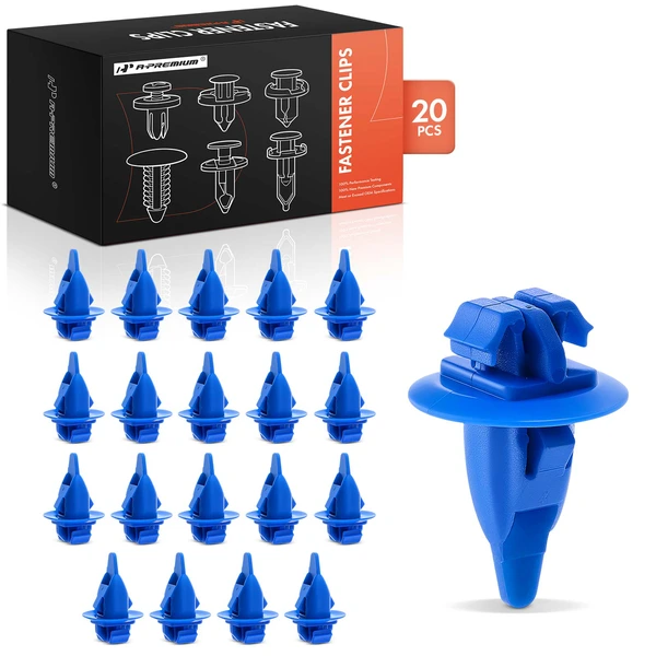 20 Pcs Nylon Blue Fender Molding Clip A-Premium APRCF232