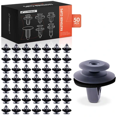 50 Pcs 12mm Rocker Moulding Retainer Clip Double Head