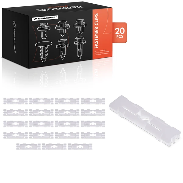 1996 Audi A4 20 Pcs Nylon White Roof Rail Molding Clip A-Premium APRCF1017