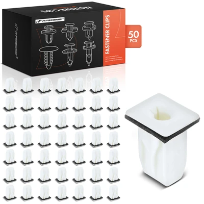 50 Pcs M6.3 Nylon Rear Bumper Screw Crommet with Sealer Retainer Fastener