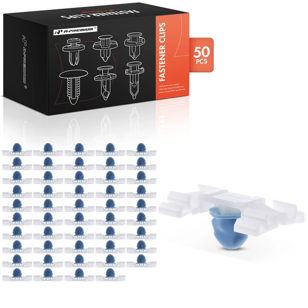 50 Pcs Nylon White Molding Clip A-Premium APRCF1047