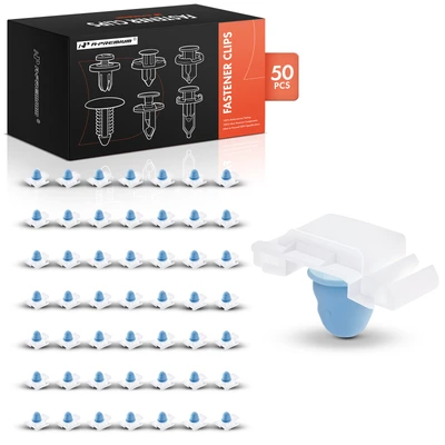 50 Pcs 10mm Exterior Side Molding Trim Retainer Fastener Clips
