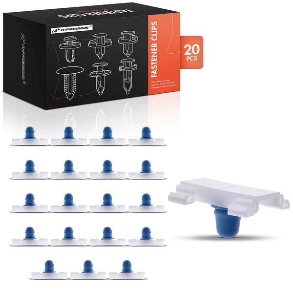 20 Pcs Nylon White Door Fender Molding Clip A-Premium APRCF1054