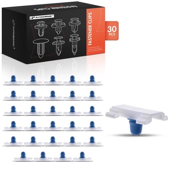 30 Pcs Nylon White Door Fender Molding Clip A-Premium APRCF1055