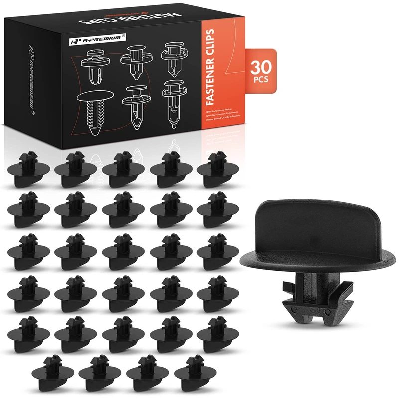 2005-2022 Jeep Grand Cherokee 30 Pcs Nylon Black Bumper Retainer Clip A-Premium APRCF1067