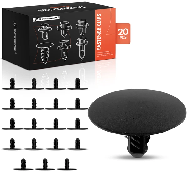 2013-2016 GMC Acadia 20 Pcs Nylon Black Hood Insulation Retainer A-Premium APRCF1069