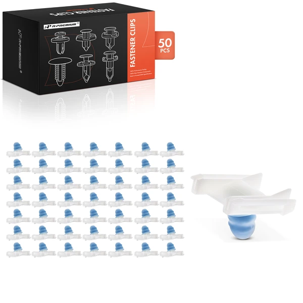 1998-2010 Volkswagen Passat 50 Pcs Nylon White Door Molding Retainer Clip A-Premium APRCF1074