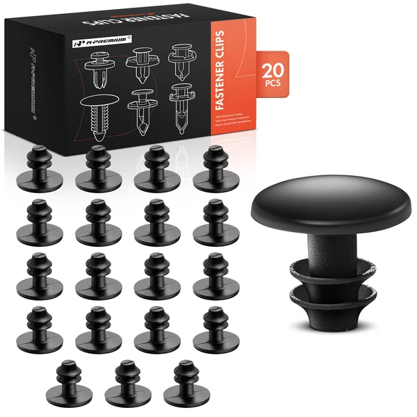 2001-2003 Acura CL 20 Pcs Nylon Black Weatherstrip Retainer Clip A-Premium APRCF1096