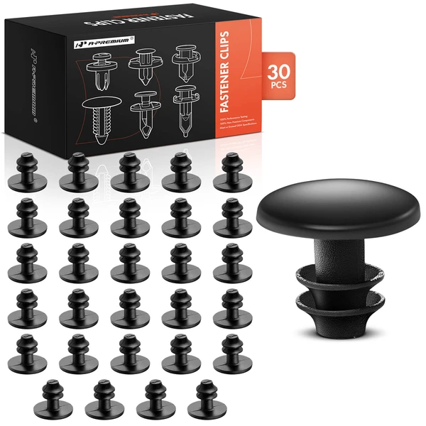 2001-2003 Acura CL 30 Pcs Nylon Black Weatherstrip Retainer Clip A-Premium APRCF1097