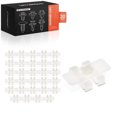 30 Pcs 48mm White Belt Door Moulding Retainer Clips