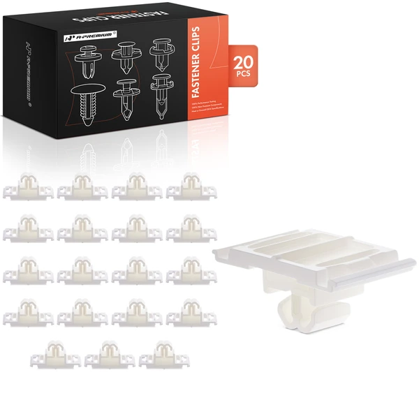 20 Pcs Nylon White Rear Door Molding Clip A-Premium APRCF1126