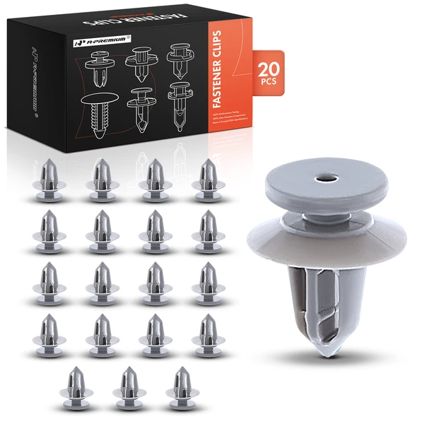 20 Pcs Nylon Gray Door Trim Panel Retainer A-Premium APRCF1138