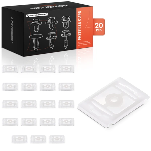 20 Pcs Nylon White Front & Rear Door Molding Clip A-Premium APRCF1144